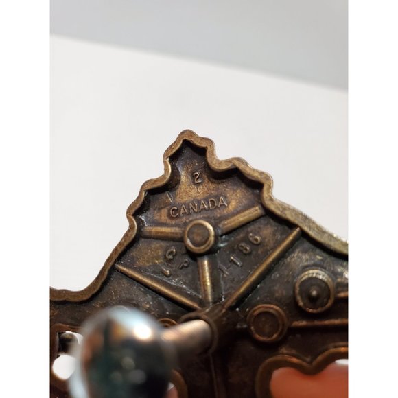 Vintage Salvaged metal Chippendale Batwing Drawer Pull Centre Mounting H… - Picture 4 of 10